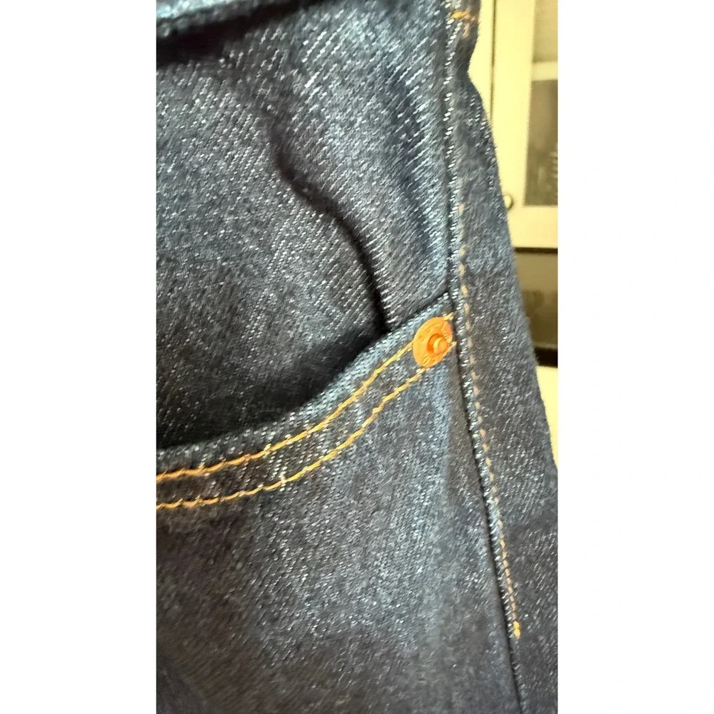 Levis Premium Straight Jeans Mens 30x31 Dark Wash Mid Rise Loose Fit A87010007